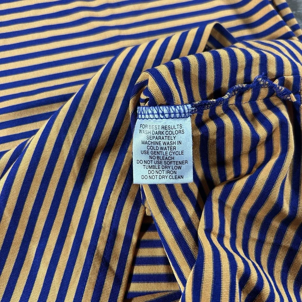 The Masters Collection Boys XL (12-14) Orange Strip Golf Polo Augusta National